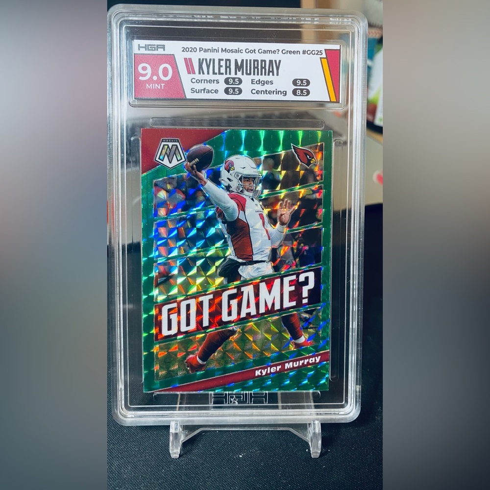 Kyler Murray 2020 Panini Mosaic Got Game? Green Mosaic #GG25 Cardinals HGA 9